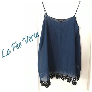 Anthropologie Navy Tank NWOT